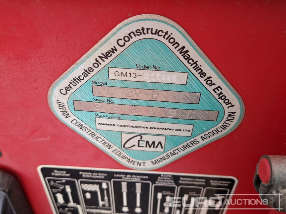 شاحنة قلابة مجنزرة 2011 Yanmar C12R-B: صورة 22