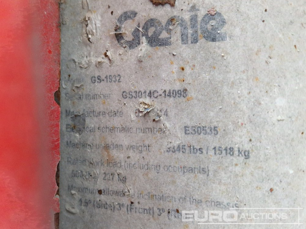 معدات الوصول 2014 Genie GS-1932: صورة 24 معدات الوصول 2014 Genie GS-1932: صورة 24