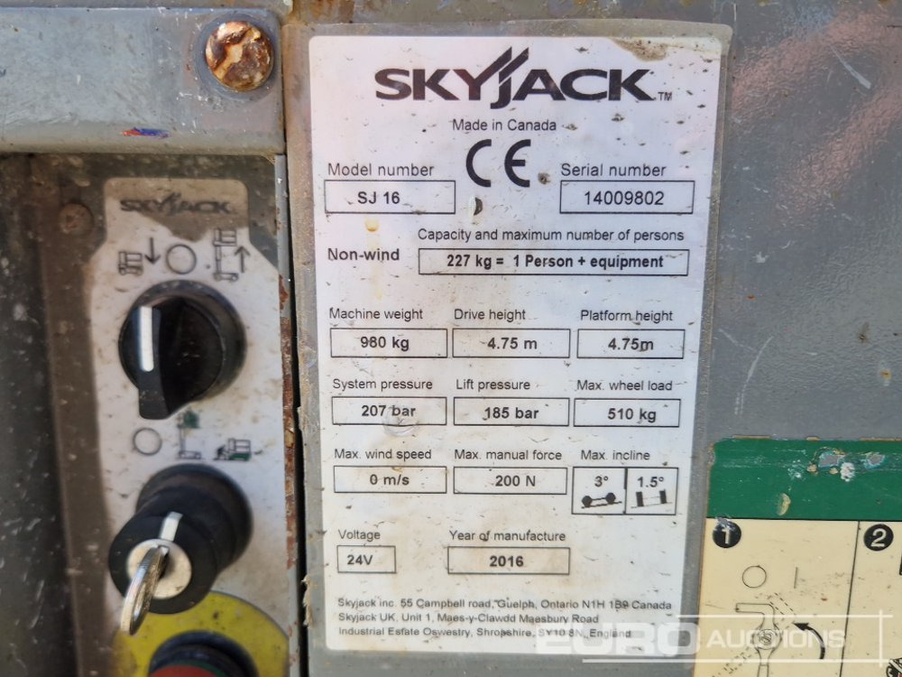 معدات الوصول 2016 SkyJack SJ16: صورة 18