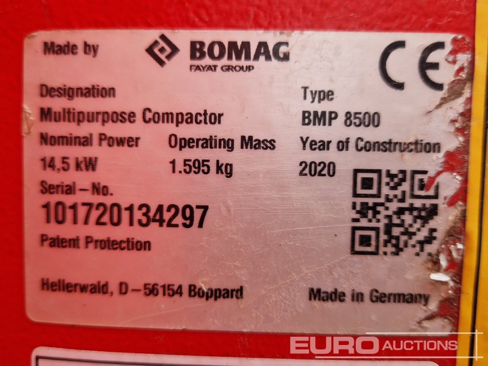 آلة أسفلت 2020 Bomag BMP8500: صورة 17