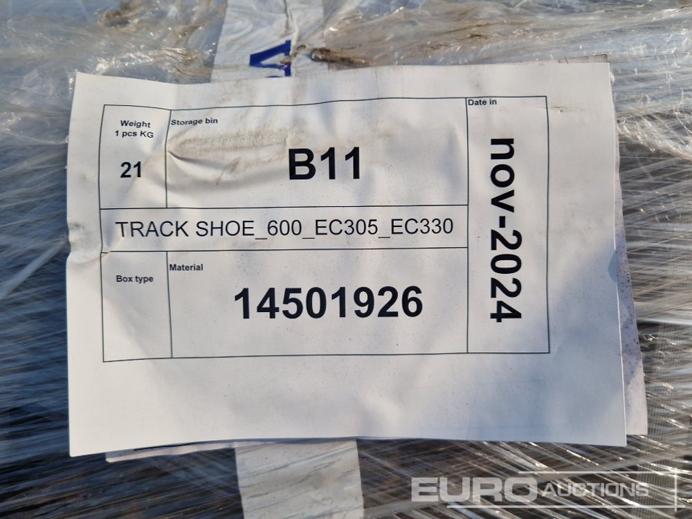 قطع غيار - حفارة 600mm Steel Track Plates, Volvo EC305/EC330 (2 of): صورة 10