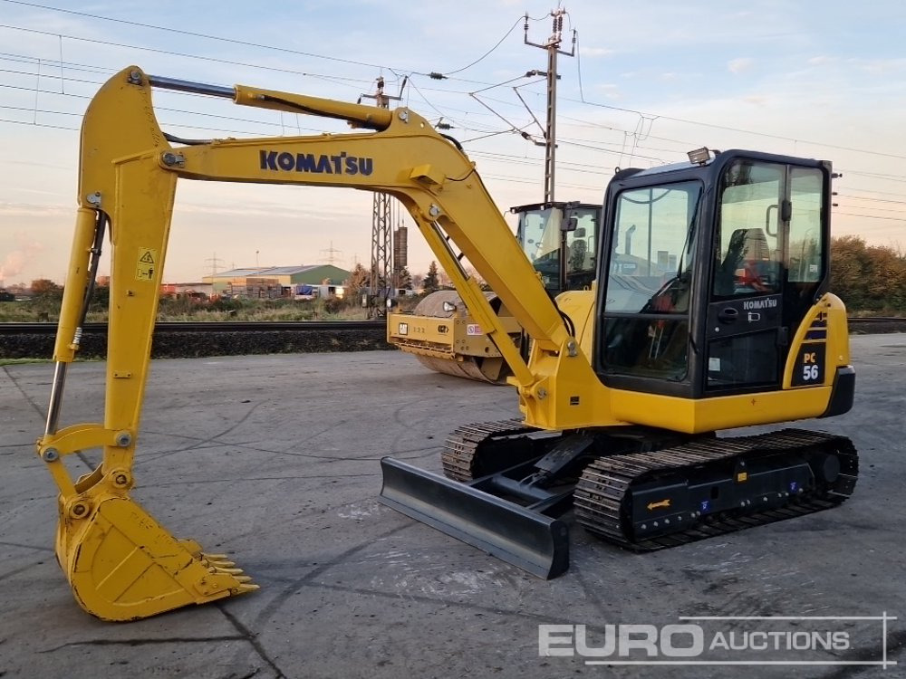 Komatsu PC56-7 - حفارة مُصَّغرة: صورة 1 Komatsu PC56-7 - حفارة مُصَّغرة: صورة 1
