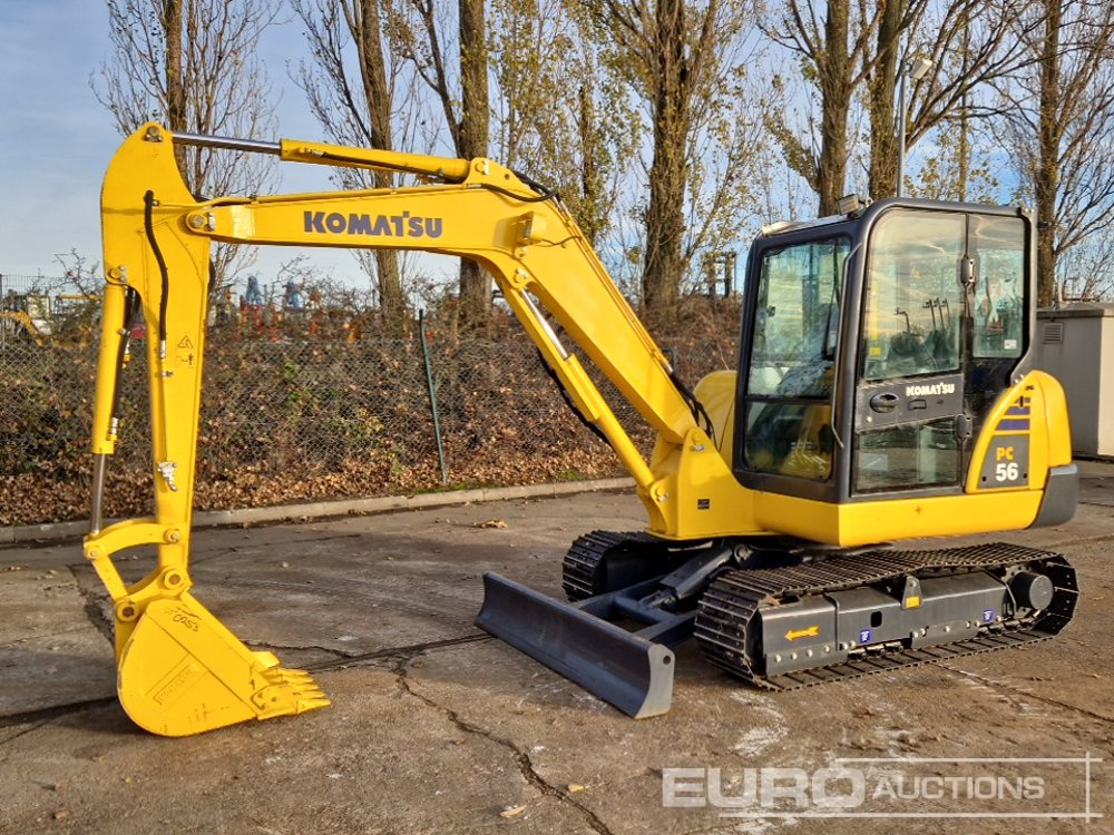 Komatsu PC56-7 - حفارة مُصَّغرة: صورة 1 Komatsu PC56-7 - حفارة مُصَّغرة: صورة 1