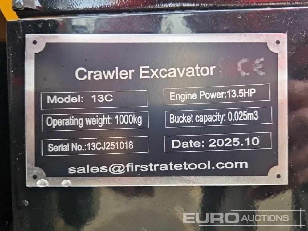 Unused 2025 Miva VA13C - حفارة مُصَّغرة: صورة 1 Unused 2025 Miva VA13C - حفارة مُصَّغرة: صورة 1