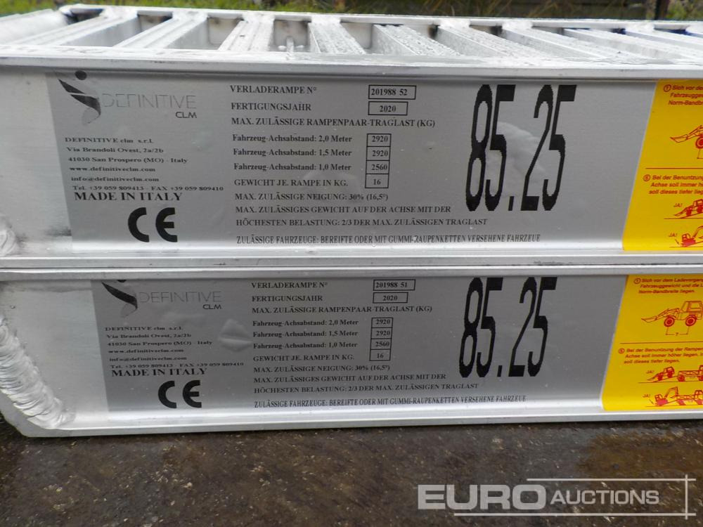 Unused CLM 85.25 Aluminium Loading Ramps (2of) 2920kg Capacity, 2500mm Length - منحدر تحميل: صورة 5 Unused CLM 85.25 Aluminium Loading Ramps (2of) 2920kg Capacity, 2500mm Length - منحدر تحميل: صورة 5