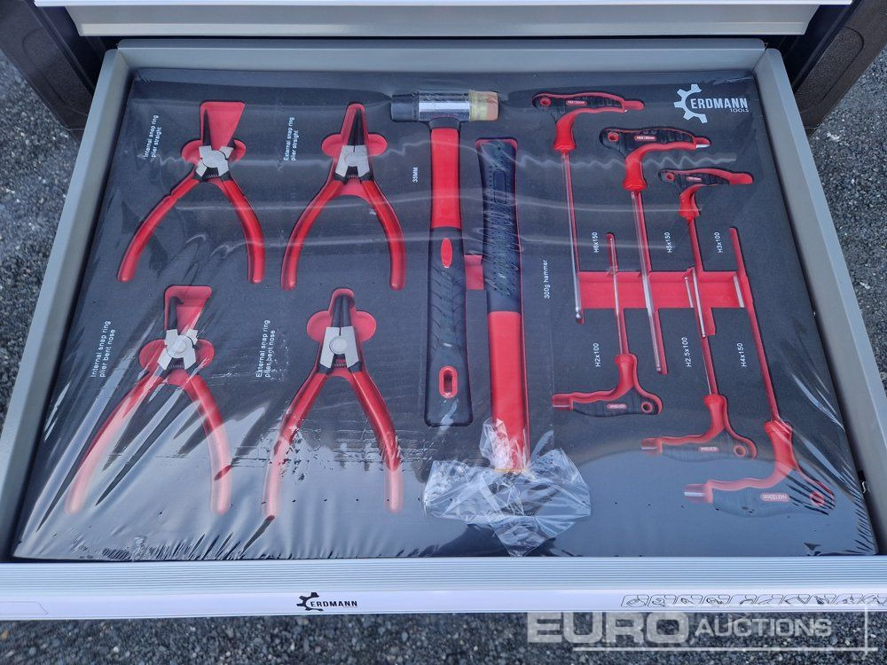 معدات البناء Unused Erdmann XXl Edition 7 Drawer Tool Cabinet c/w Profi Tools: صورة 8