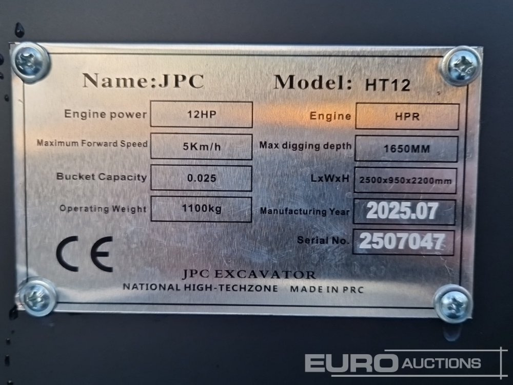 حفارة مُصَّغرة Unused JPC HT12: صورة 23 حفارة مُصَّغرة Unused JPC HT12: صورة 23