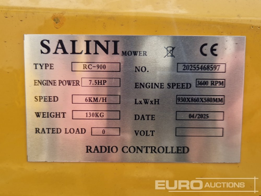 جديدة جزازة أعشاب الحدائق Unused Salini RC-900: صورة 12