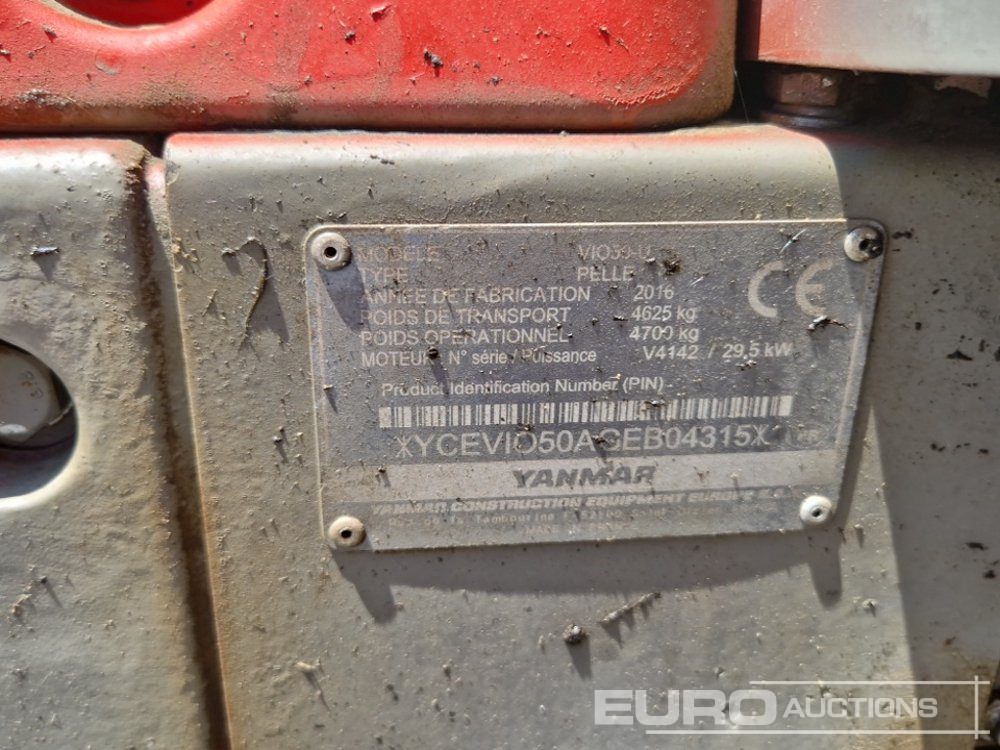 حفارة مُصَّغرة 2016 Yanmar ViO50 U: صورة 47