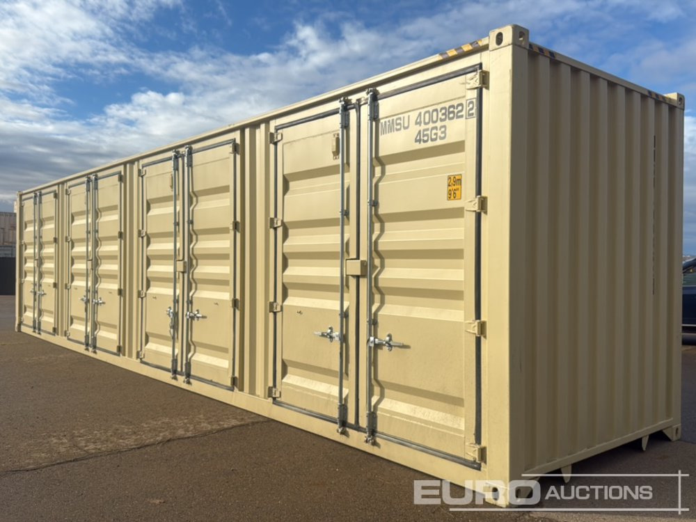 40' x 8' High Cube Container, 4 Side Doors, 1 End Door - حاوية شحن: صورة 2 40' x 8' High Cube Container, 4 Side Doors, 1 End Door - حاوية شحن: صورة 2