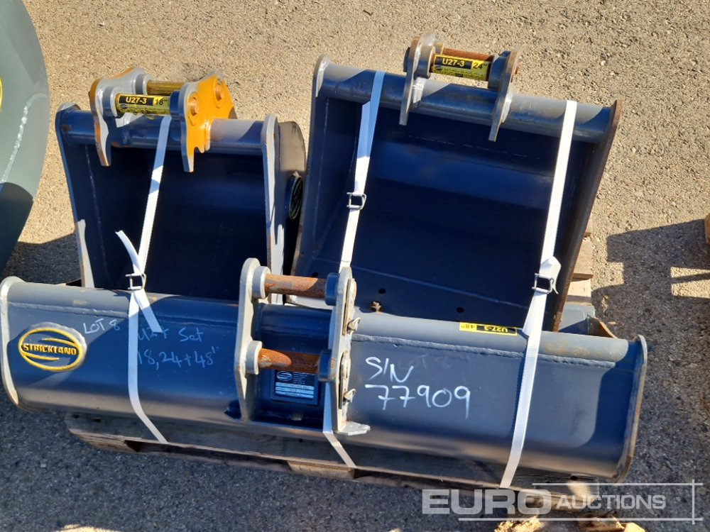 Strickland Set of U27 18' Clening Bucke (S/N 5031006040), U27 24' Cleaning Bucket (S/N 5025210098BD), U27 348D Cleaning Bucket (S/N 502450674) - بكت: صورة 5 Strickland Set of U27 18' Clening Bucke (S/N 5031006040), U27 24' Cleaning Bucket (S/N 5025210098BD), U27 348D Cleaning Bucket (S/N 502450674) - بكت: صورة 5