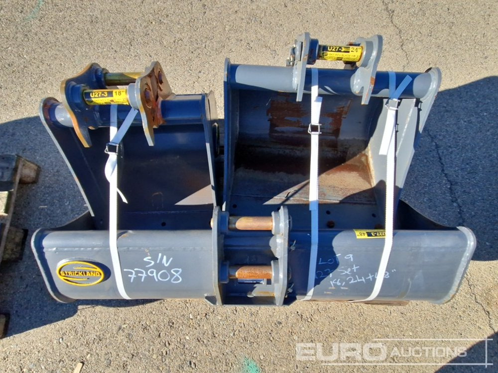 Strickland Set of U27 18' Clening Bucke (S/N 5031006042), U27 24' Cleaning Bucket (S/N 5030169083BD), U27 348D Cleaning Bucket (S/N 502450688) - بكت: صورة 5 Strickland Set of U27 18' Clening Bucke (S/N 5031006042), U27 24' Cleaning Bucket (S/N 5030169083BD), U27 348D Cleaning Bucket (S/N 502450688) - بكت: صورة 5