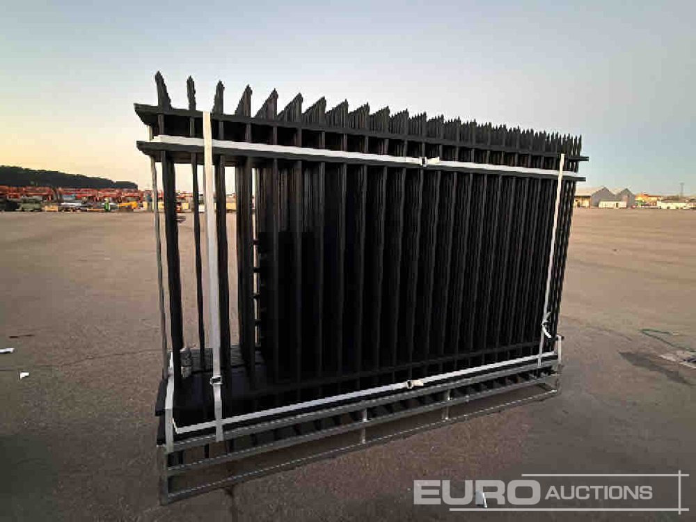 Unused 2025 KMY Industrial Iron Site Fence, Qty (20 of) Fence Panels, (20 of) Posts (W10XH6') Powder Coated Surface - الأدوات والمعدات: صورة 5 Unused 2025 KMY Industrial Iron Site Fence, Qty (20 of) Fence Panels, (20 of) Posts (W10XH6') Powder Coated Surface - الأدوات والمعدات: صورة 5