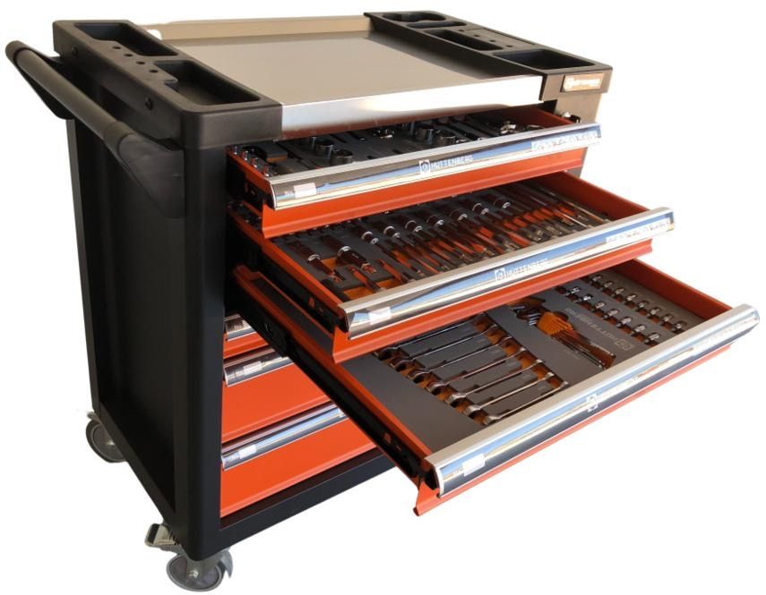 معدات الورش Unused Huttenberg Tools Trolley, 220Pcs, Complete with Tools, 6 Drawers  / Carro Porta Herramientas Completo, 6 Cajones: صورة 14