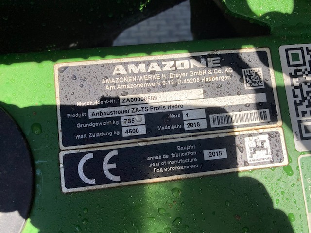 Amazone Amazone TS 4200 hydro - آلة: صورة 2 Amazone Amazone TS 4200 hydro - آلة: صورة 2