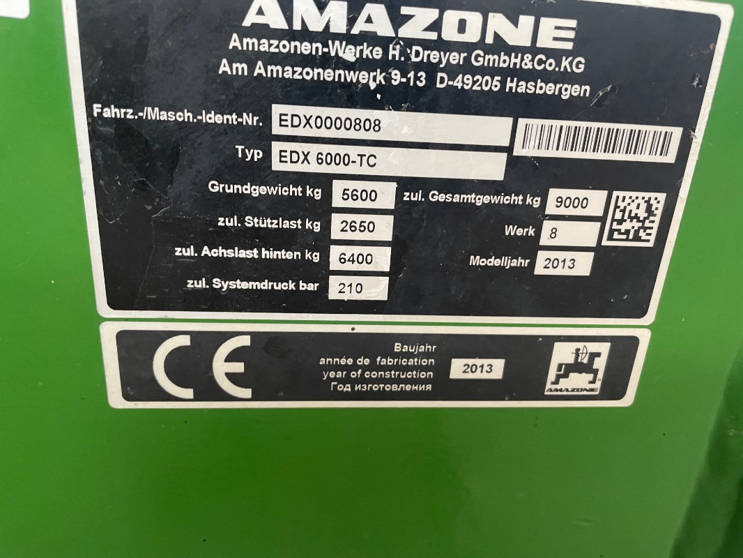 Amazone EDX 6000 TC - آلة البذر: صورة 2 Amazone EDX 6000 TC - آلة البذر: صورة 2