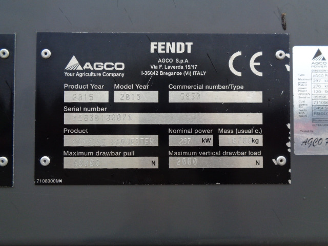 Fendt Mähdrescher 8410 P - حصادة موحَّدة: صورة 2 Fendt Mähdrescher 8410 P - حصادة موحَّدة: صورة 2