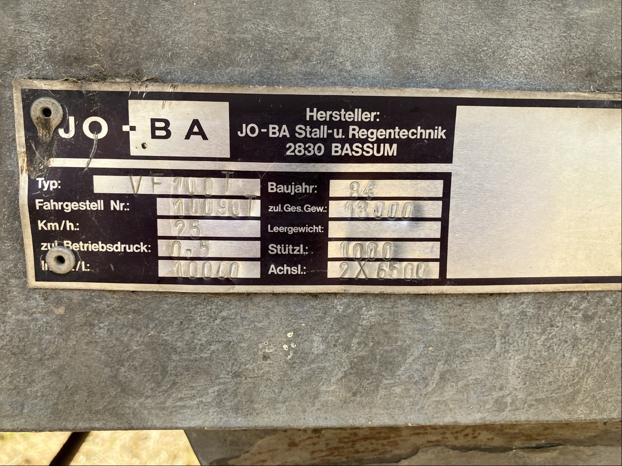 JoBa Güllefaß 10000 L - معدات التسميد: صورة 2 JoBa Güllefaß 10000 L - معدات التسميد: صورة 2