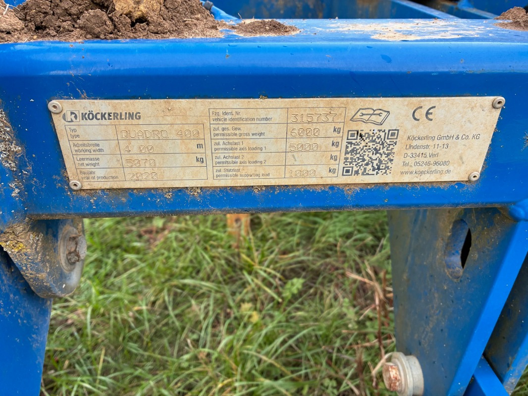 Köckerling Quadro 400 - المحراث: صورة 4 Köckerling Quadro 400 - المحراث: صورة 4