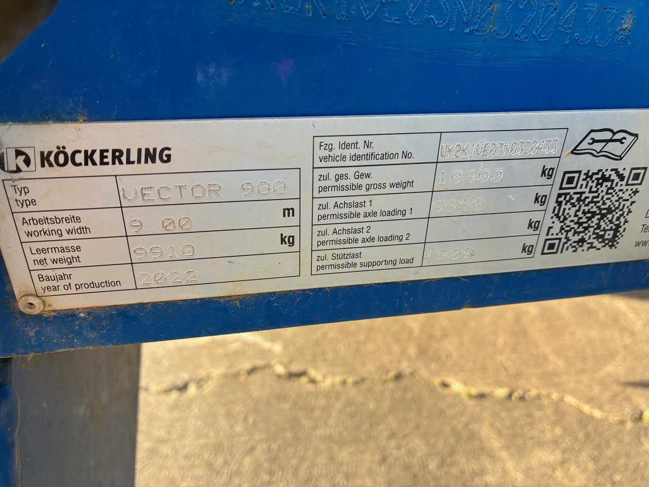 Köckerling Vector 900 - المحراث: صورة 2 Köckerling Vector 900 - المحراث: صورة 2