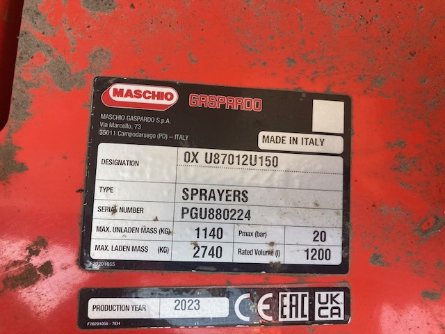 Maschio TEMPO 1201 Bravo - بخاخ مركب على الجرار: صورة 2 Maschio TEMPO 1201 Bravo - بخاخ مركب على الجرار: صورة 2