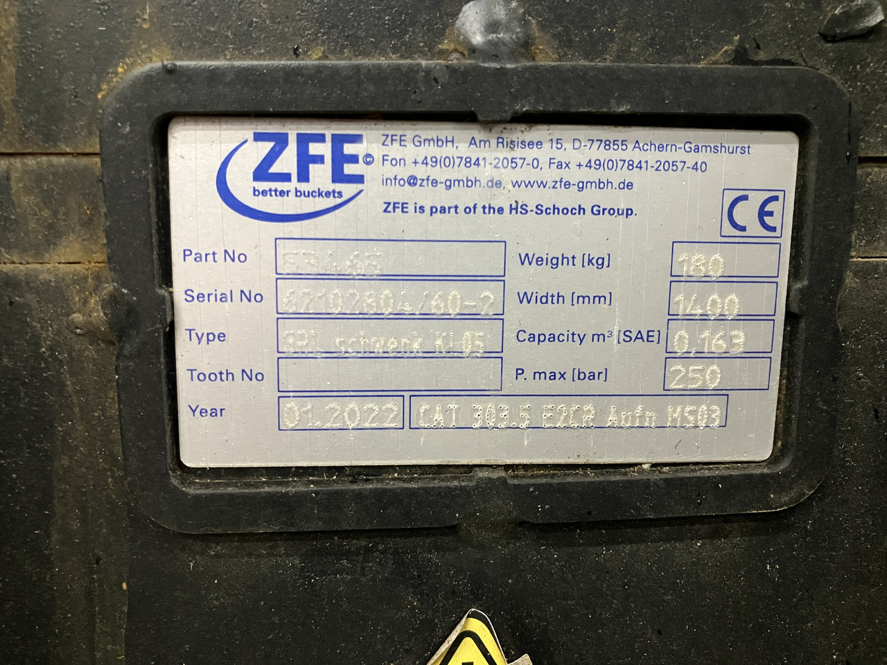 ZFE Grabenräumlöffel hydr. 1400mm - حفارة: صورة 2 ZFE Grabenräumlöffel hydr. 1400mm - حفارة: صورة 2