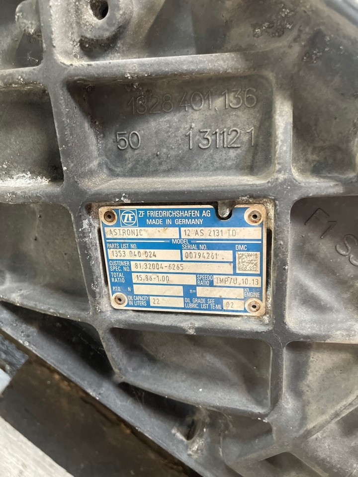 MAN 12AS2131 TD - RETRADER - صندوق التروس - شاحنة: صورة 4 MAN 12AS2131 TD - RETRADER - صندوق التروس - شاحنة: صورة 4