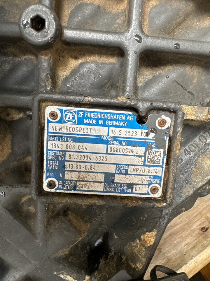 MAN GEARBOX 16S2523 TO 81.32004-6325 - صندوق التروس - شاحنة: صورة 2 MAN GEARBOX 16S2523 TO 81.32004-6325 - صندوق التروس - شاحنة: صورة 2