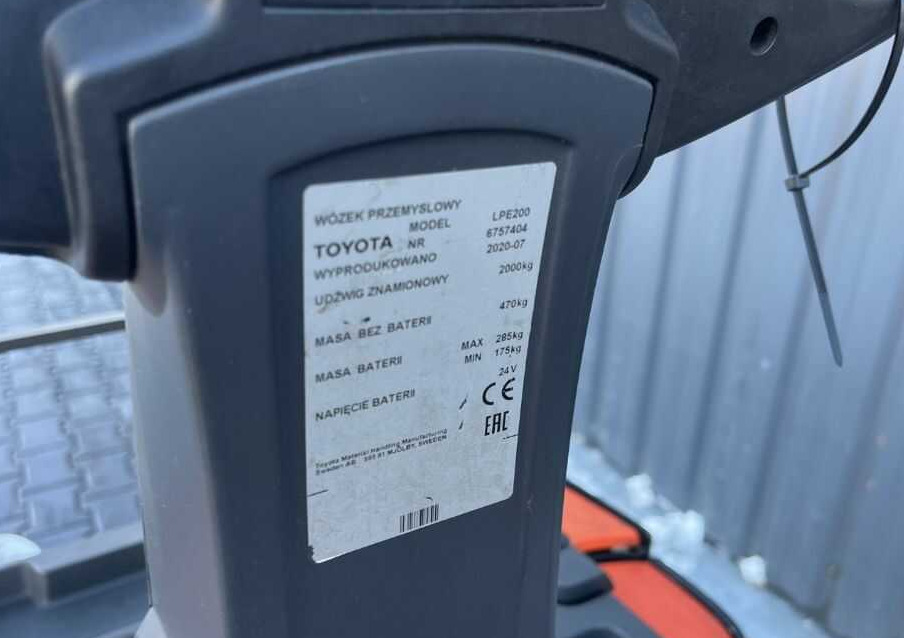 BT LPE200 - شاحنة باليت: صورة 4 BT LPE200 - شاحنة باليت: صورة 4