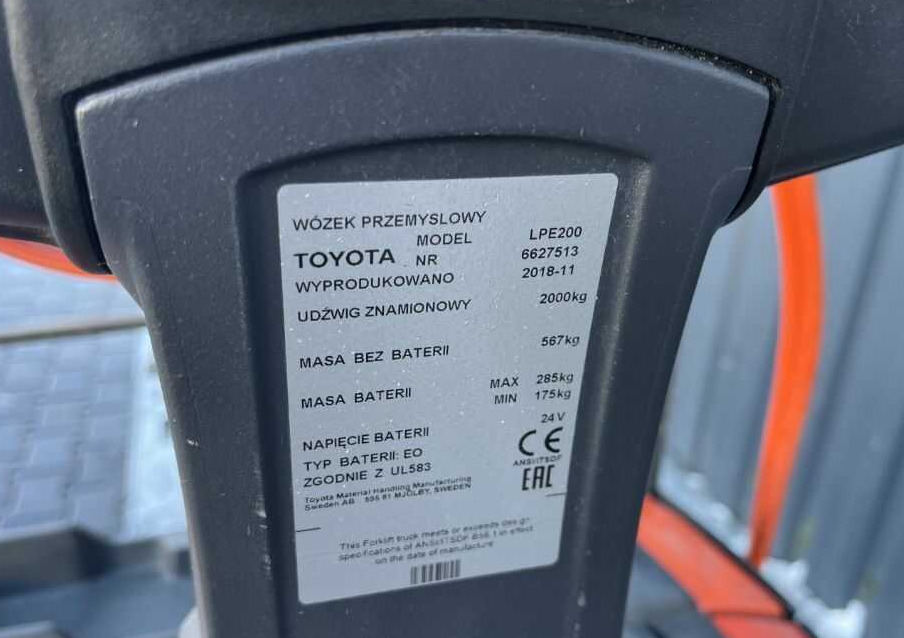 BT LPE200 - شاحنة باليت: صورة 4 BT LPE200 - شاحنة باليت: صورة 4