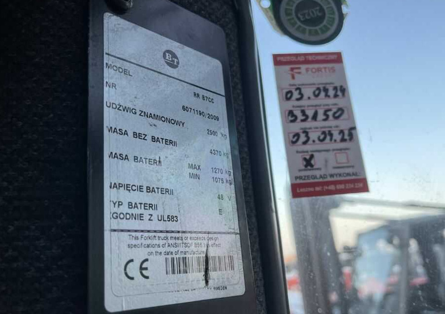 BT RRB7CC - شاحنة مناوِلة: صورة 4 BT RRB7CC - شاحنة مناوِلة: صورة 4