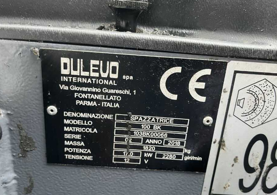 Dulevo 100BK - كناسة المناطق الصناعية: صورة 4 Dulevo 100BK - كناسة المناطق الصناعية: صورة 4