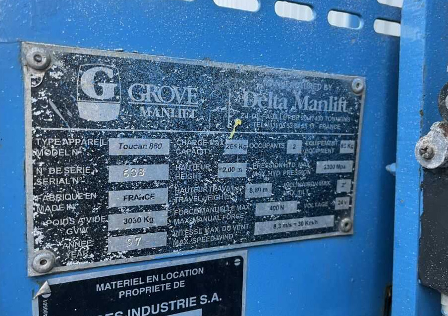 Grove Toucan860 - الرأسي رفع الصاري: صورة 4 Grove Toucan860 - الرأسي رفع الصاري: صورة 4