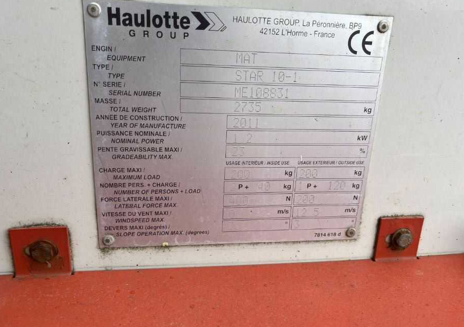 Haulotte STAR 10-1 - الرأسي رفع الصاري: صورة 4 Haulotte STAR 10-1 - الرأسي رفع الصاري: صورة 4