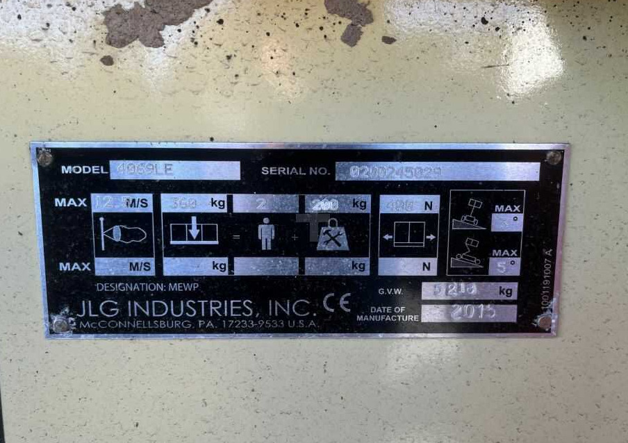 JLG 4069LE - رافعة هيدروليكية مقصية: صورة 4 JLG 4069LE - رافعة هيدروليكية مقصية: صورة 4