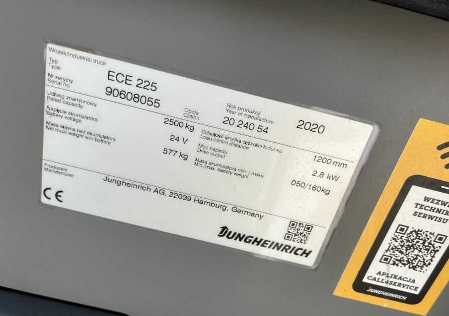 Jungheinrich ECE225 - آلة إعداد الطلب: صورة 4 Jungheinrich ECE225 - آلة إعداد الطلب: صورة 4