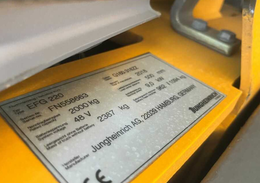 رافعة شوكية كهربائية Jungheinrich EFG220: صورة 7 رافعة شوكية كهربائية Jungheinrich EFG220: صورة 7