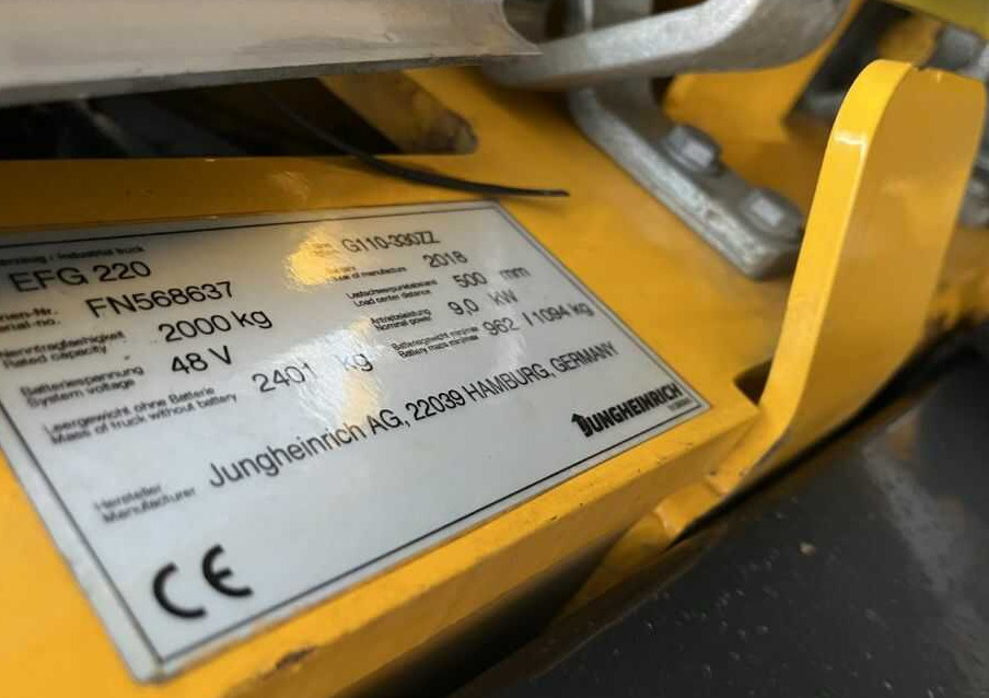 Jungheinrich EFG220 - رافعة شوكية كهربائية: صورة 4 Jungheinrich EFG220 - رافعة شوكية كهربائية: صورة 4