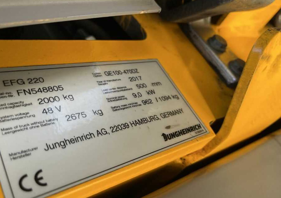 Jungheinrich EFG220 - رافعة شوكية كهربائية: صورة 4 Jungheinrich EFG220 - رافعة شوكية كهربائية: صورة 4