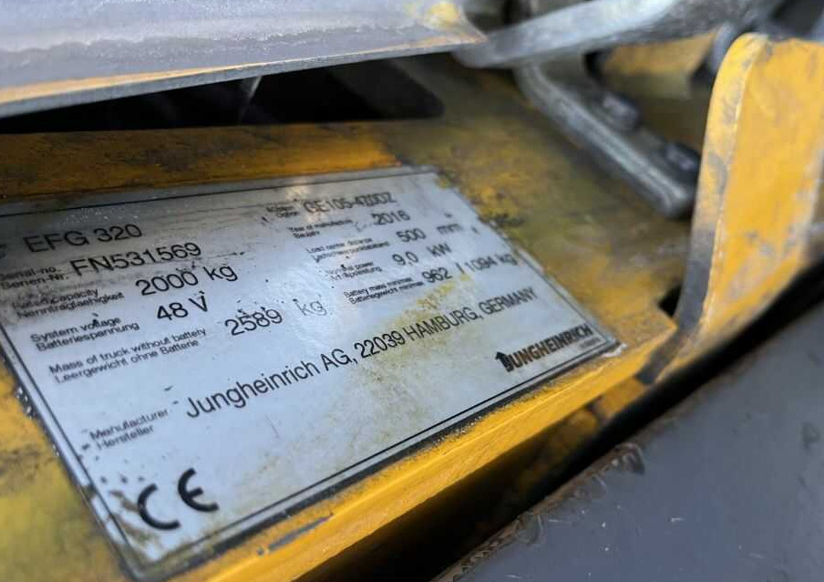 Jungheinrich EFG320 - رافعة شوكية كهربائية: صورة 4 Jungheinrich EFG320 - رافعة شوكية كهربائية: صورة 4