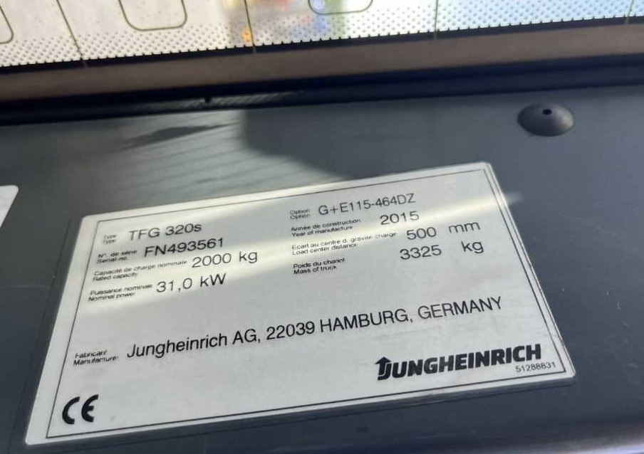 Jungheinrich TFG320s - رافعة شوكية تعمل بالغاز: صورة 4 Jungheinrich TFG320s - رافعة شوكية تعمل بالغاز: صورة 4