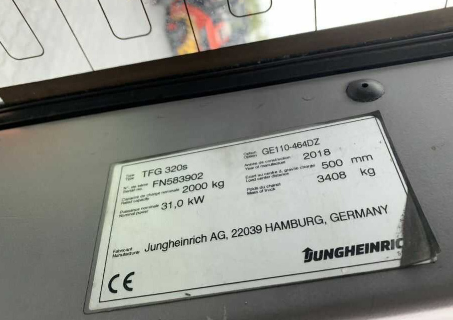Jungheinrich TFG320s - رافعة شوكية تعمل بالغاز: صورة 4 Jungheinrich TFG320s - رافعة شوكية تعمل بالغاز: صورة 4
