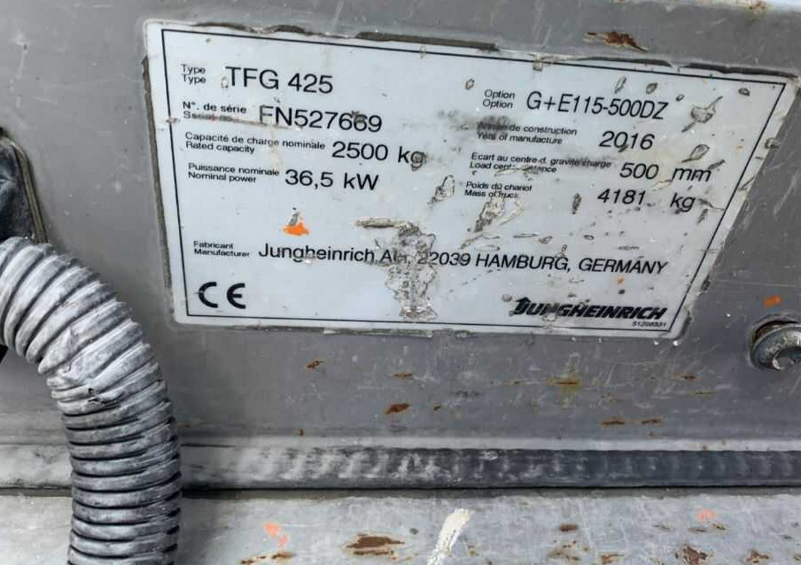 Jungheinrich TFG4225 - رافعة شوكية تعمل بالغاز: صورة 4 Jungheinrich TFG4225 - رافعة شوكية تعمل بالغاز: صورة 4