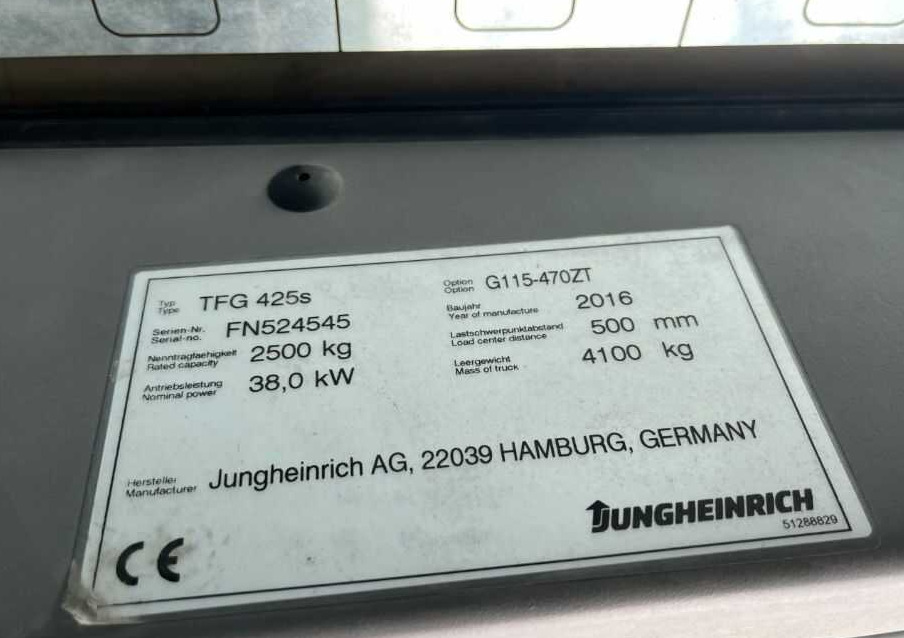 Jungheinrich TFG425s - رافعة شوكية تعمل بالغاز: صورة 4 Jungheinrich TFG425s - رافعة شوكية تعمل بالغاز: صورة 4