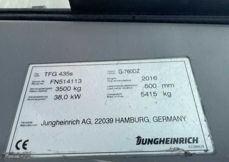 Jungheinrich TFG435s - رافعة شوكية تعمل بالغاز: صورة 1 Jungheinrich TFG435s - رافعة شوكية تعمل بالغاز: صورة 1