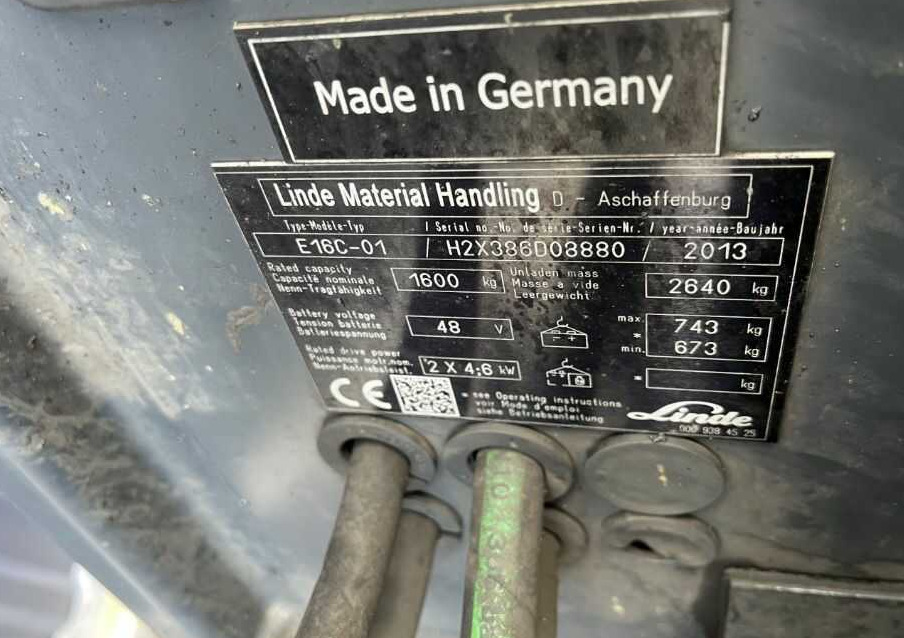 Linde E16-01 - رافعة شوكية كهربائية: صورة 4 Linde E16-01 - رافعة شوكية كهربائية: صورة 4