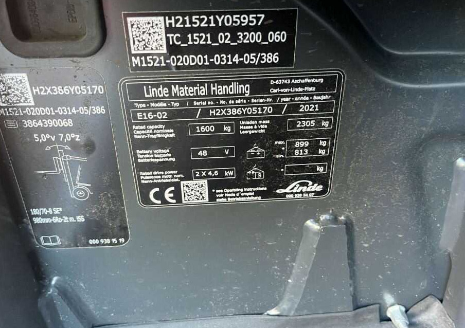 Linde E16-02 - رافعة شوكية كهربائية: صورة 4 Linde E16-02 - رافعة شوكية كهربائية: صورة 4