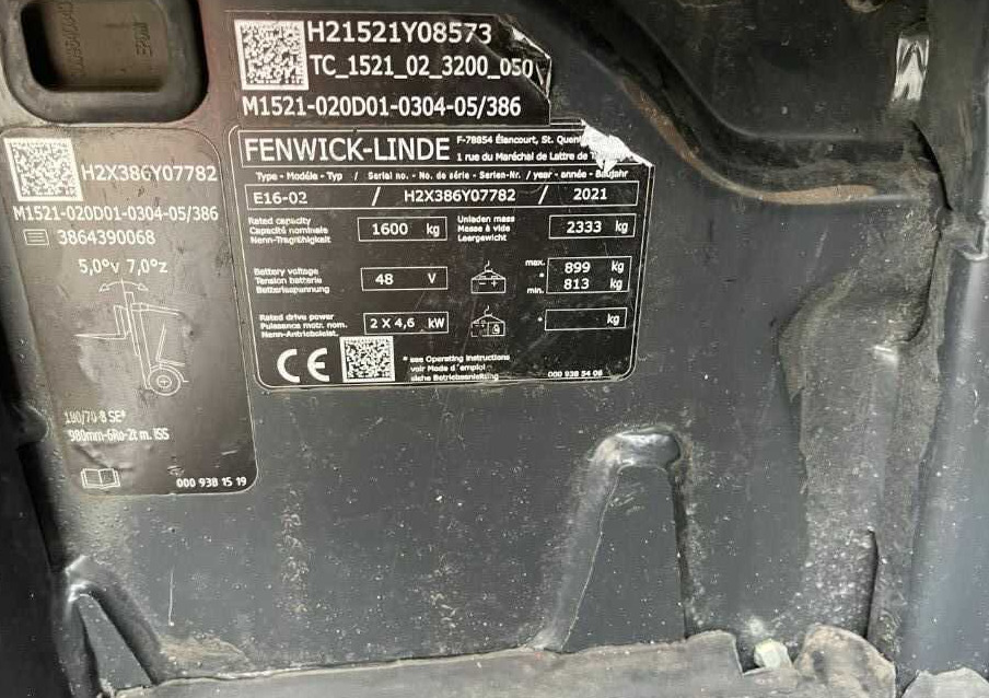 Linde E16-02 - رافعة شوكية كهربائية: صورة 4 Linde E16-02 - رافعة شوكية كهربائية: صورة 4