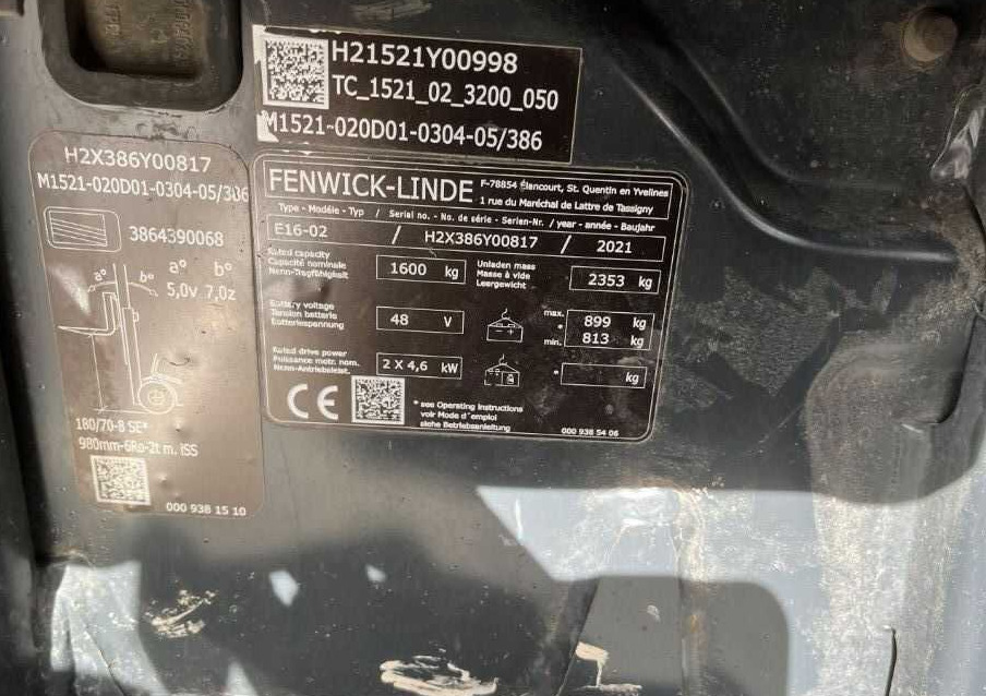 Linde E16-02 - رافعة شوكية كهربائية: صورة 4 Linde E16-02 - رافعة شوكية كهربائية: صورة 4