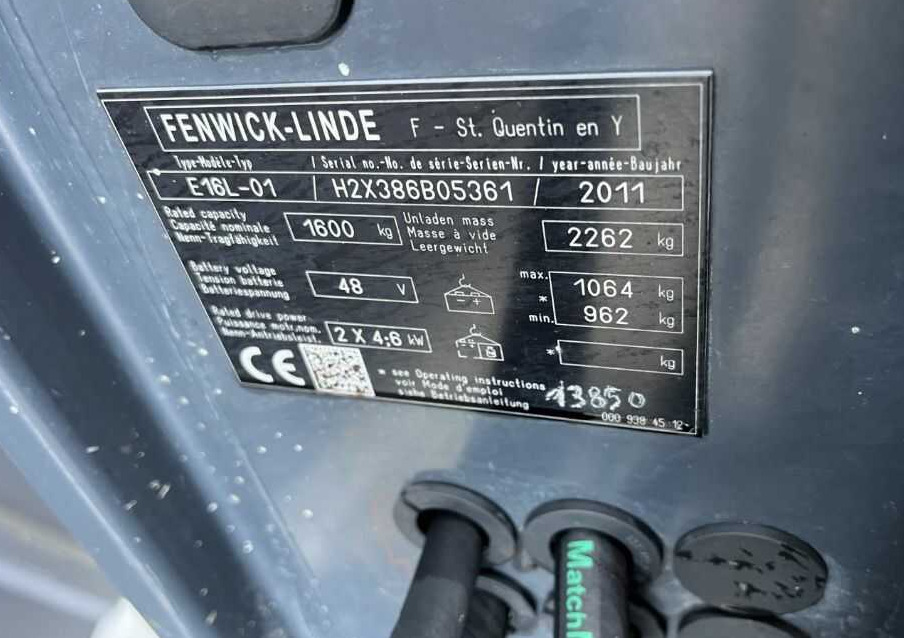 Linde E16L-02 - رافعة شوكية كهربائية: صورة 4 Linde E16L-02 - رافعة شوكية كهربائية: صورة 4